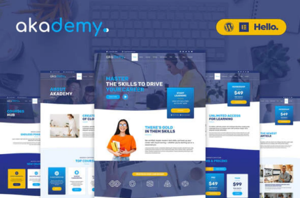 Akademy - Online Courses Elementor Template Kit