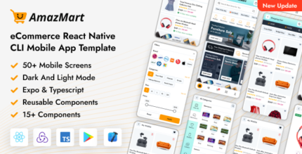 AmazMart - React Native CLI eCommerce Mobile App