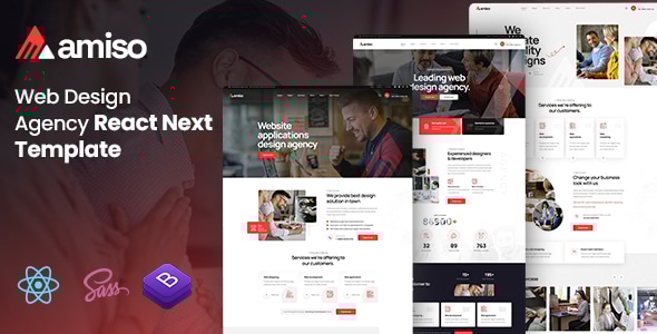Amiso - Web Design Agency React Template Amiso - Web Design Agency React Template