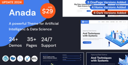 Anada - Data Science & Analytics WordPress