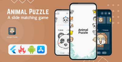 Animal Puzzle v1.0 - A Slide Matching Game Android & iOS