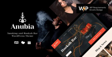 Anubia Smoking and Hookah Bar WordPress Theme