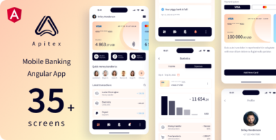 Apitex - Mobile Banking Angular App PWA