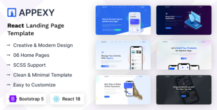 Appexy - React Landing Page Template