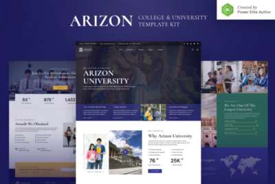 Arizon – College & University Elementor Template Kit