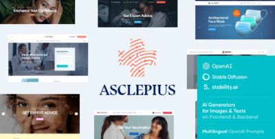 Asclepius - Doctor, Medical & Healthcare WordPress Theme