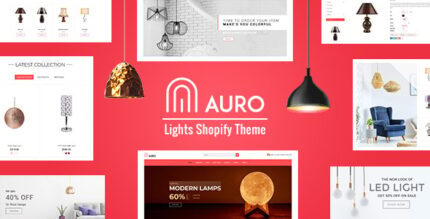 Auro Interior, Lights Store Shopify Theme