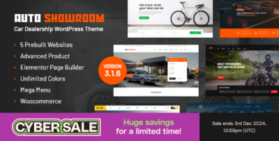 Auto Showroom - Car Dealership WordPress Theme