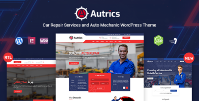 Autrics Car Services and Auto Mechanic WordPress Theme