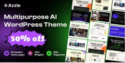Azzle - SaaS & Tech Startup Elementor WordPress Theme