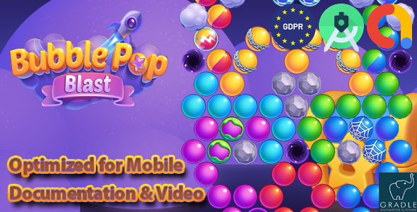 BUBBLE POP BLAST (Admob + GDPR + Android Studio) BUBBLE POP BLAST (Admob + GDPR + Android Studio)