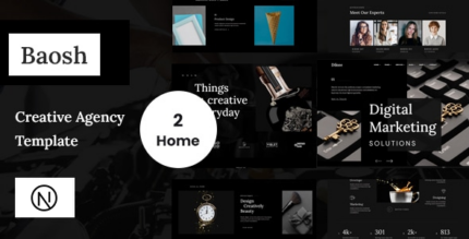 Baosh - Digital Agency React Next Js Template