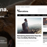 Barcelona Clean News & Magazine WordPress Theme