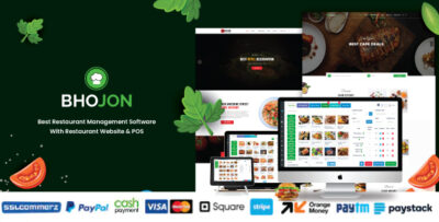 Bhojon - Best Restaurant Management Software with Restaurant Website v3.1