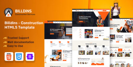 Billdins - HTML5 Construction & Business Template