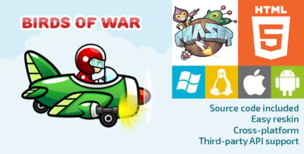 Birds of War - HTML5 Game - Phaser