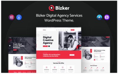 Bizker - Digital Agency Services WordPress Theme