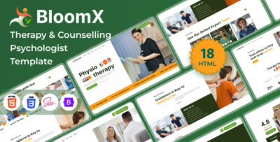 BloomX - Therapy & Counseling Psychologist HTML Template