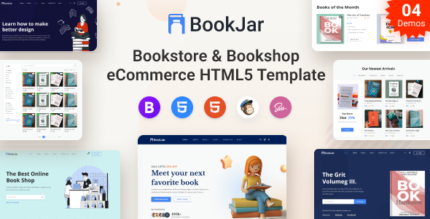 Bookjar - Bookstore & Bookshop eCommerce HTML5 Template