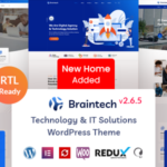 Braintech - Technology & IT Solutions WordPress Theme v2.6.5