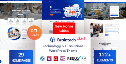 Braintech - Technology & IT Solutions WordPress Theme v2.6.5