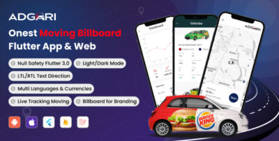 Branding & Advertising- Moving Billboard Flutter And Web Application