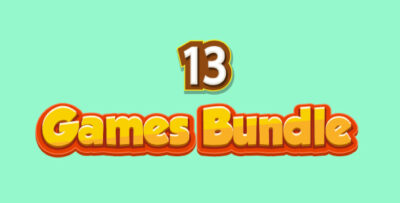 Bundle N°1 13 HTML5 GAMES - For Web & Mobile + AdMob (CAPX, C3p and HTML5)