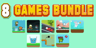 Bundle N°3 80% OFF. 8 HTML5 GAMES - Web, Mobile and FB Instant games(CAPX, C3p and HTML5)