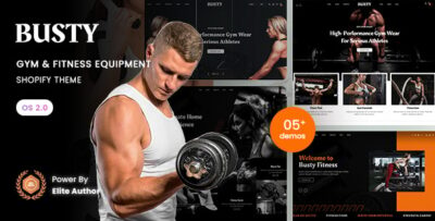 Busty - Gym & Fitness Equipment Shopify 2.0 Theme