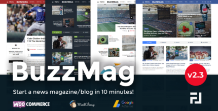 BuzzMag - Viral News WordPress MagazineBlog Theme