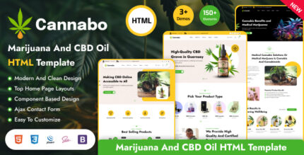 Cannabo - Medical Cannabis & Marijuana HTML Template