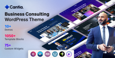 Cantia - Business Consulting WordPress Theme