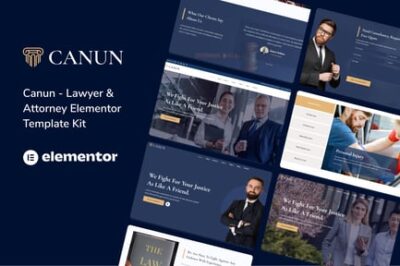 Canun - Lawyer Attorney and Law Firm Elementor Template Kit