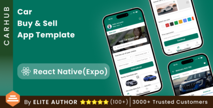 Car Buy & Sell App Template in React Native