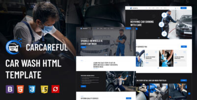 Carcareful - Car Wash HTML Template