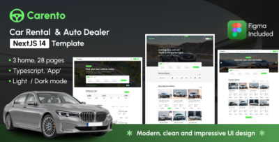 Carento - Auto Dealer & Car Rental NextJS Template