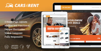 CarsRent Auto Rental & Taxi Service WordPress Theme + RTL