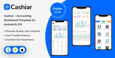 Cashiar - Accounting Dashboard Template for Android & iOS