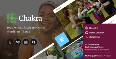 Chakra - Yoga Retreat & Leisure Center WordPress Theme