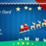 Christmas Card with Sleigh