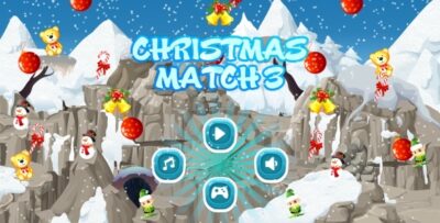 Christmas Match3 - HTML5 Mobile Game AdMob (Construct 3 Construct 2 Capx)