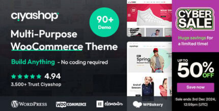 CiyaShop - Responsive Multi-Purpose WooCommerce WordPress Theme