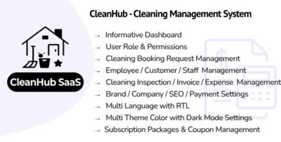 CleanHub SaaS - Cleaning Management System