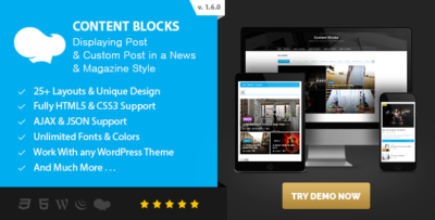 Content Blocks Layout For WPBakery Page Builder - News & Magazine Style