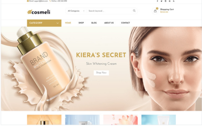 Cosmeli - Cosmetics & Beauty for WordPress WooCommerce Theme