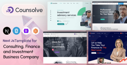 Counsolve - Consulting & Investments React Next Js Template