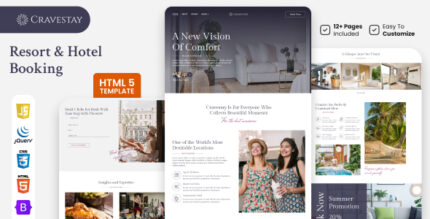 Cravestay – Luxury Hotel & Resort HTML5 Template