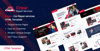 Cripar – Car Repair Services HTML Template