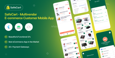 Customer mobile app - Safecart eCommerce Platform