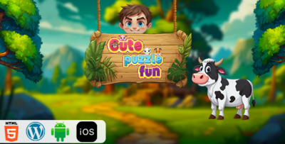 Cute Puzzle Fun - HTML5 Construct3 Game